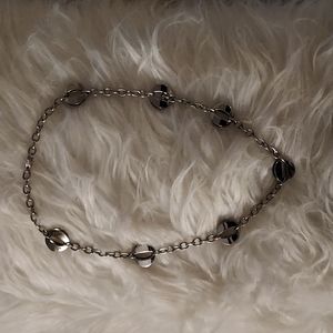 Faux Silver link necklace